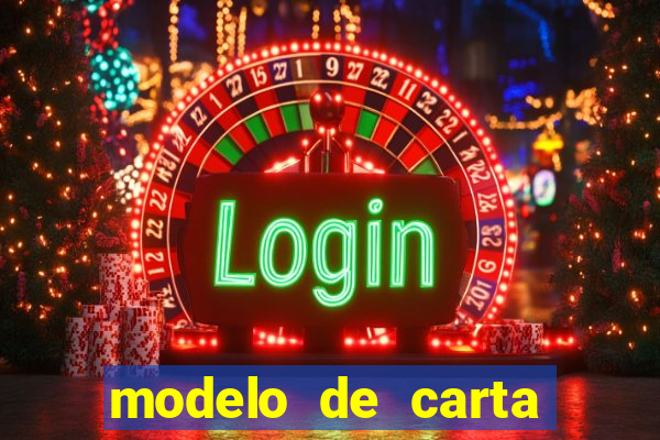 modelo de carta para encontristas